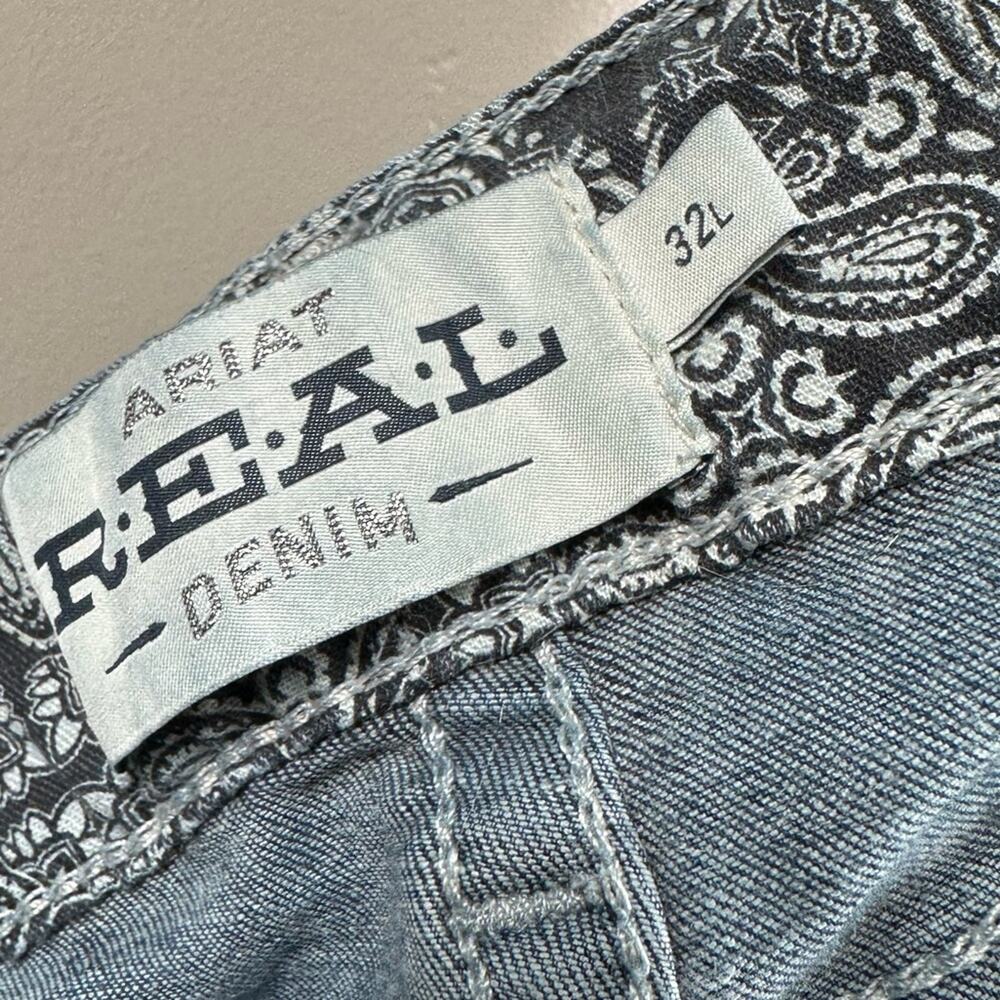 ARIAT WOMEN'S REAL DENIM OCEAN STRAIGHT LEG RIDING JEANS INDIGO BLUE SIZE 32 L - Picture 7 of 7